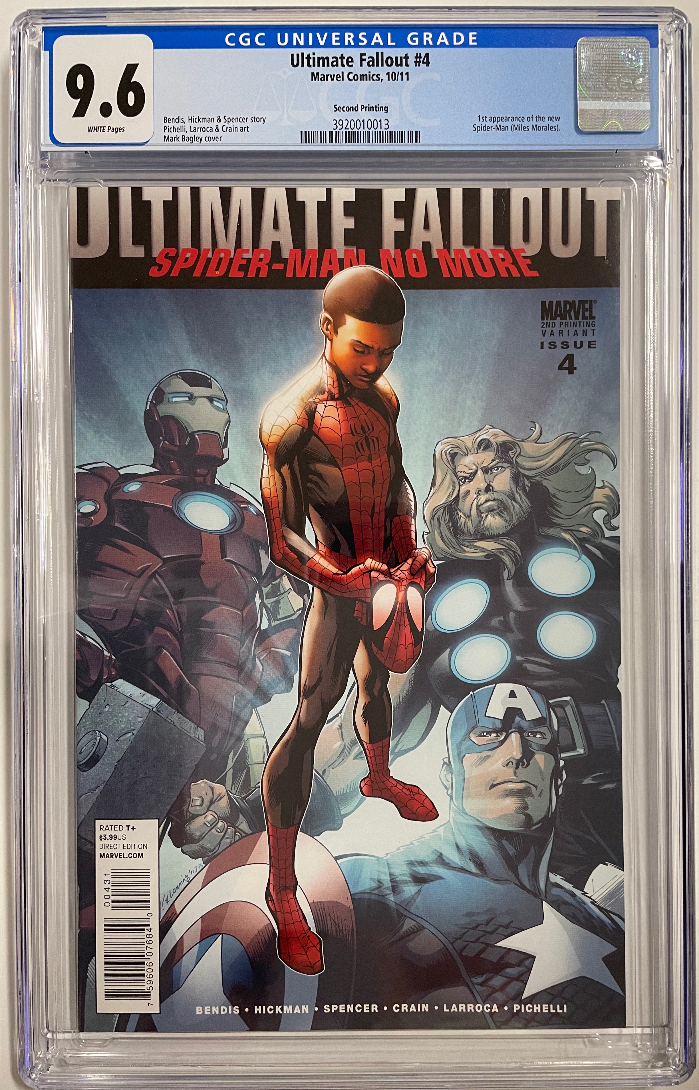 Ultimate Fallout #4 2nd Printing Cgc 9.6