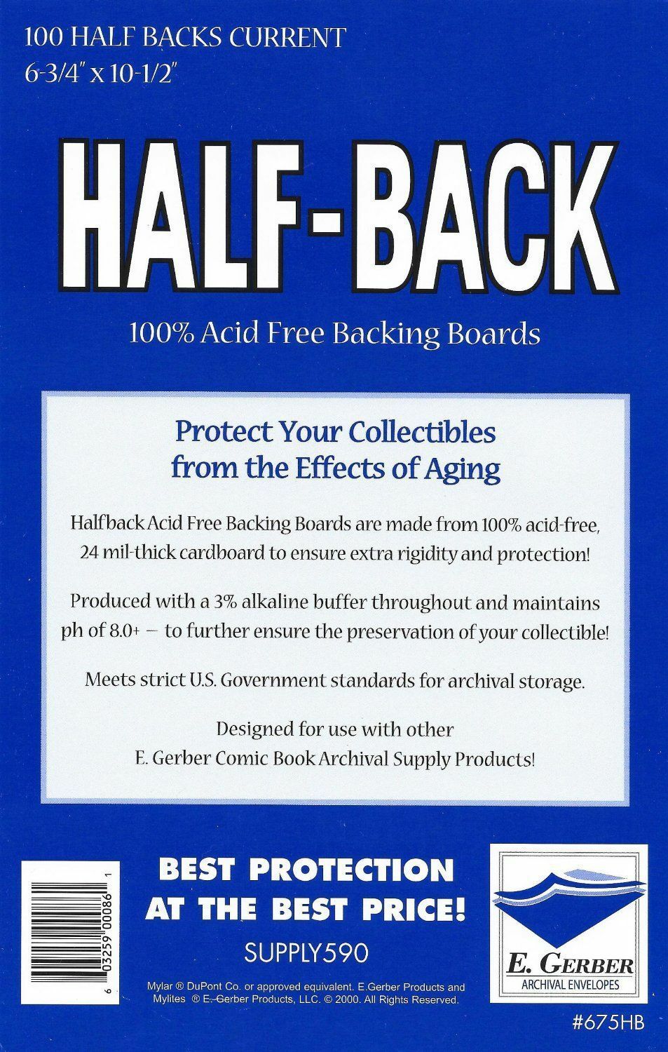 Half Backs Backing Boards Current