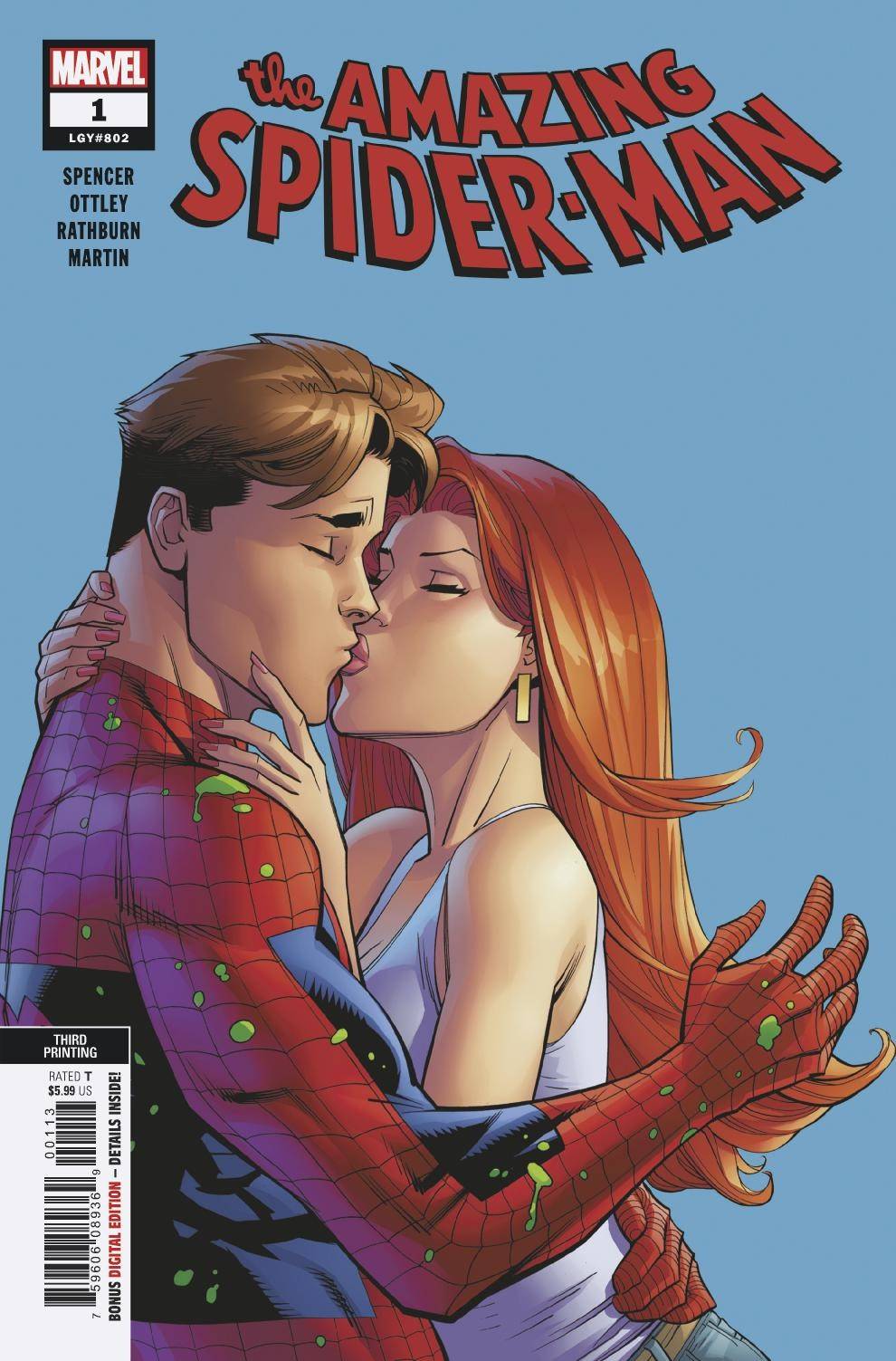Amazing Spider-Man #1 3rd Printing Ottley Variant (2018)