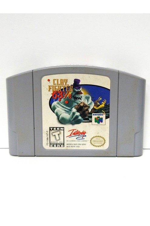 Nintendo 64 N64 Clay Fighter 63 1/3 Cartridge Only (Good)