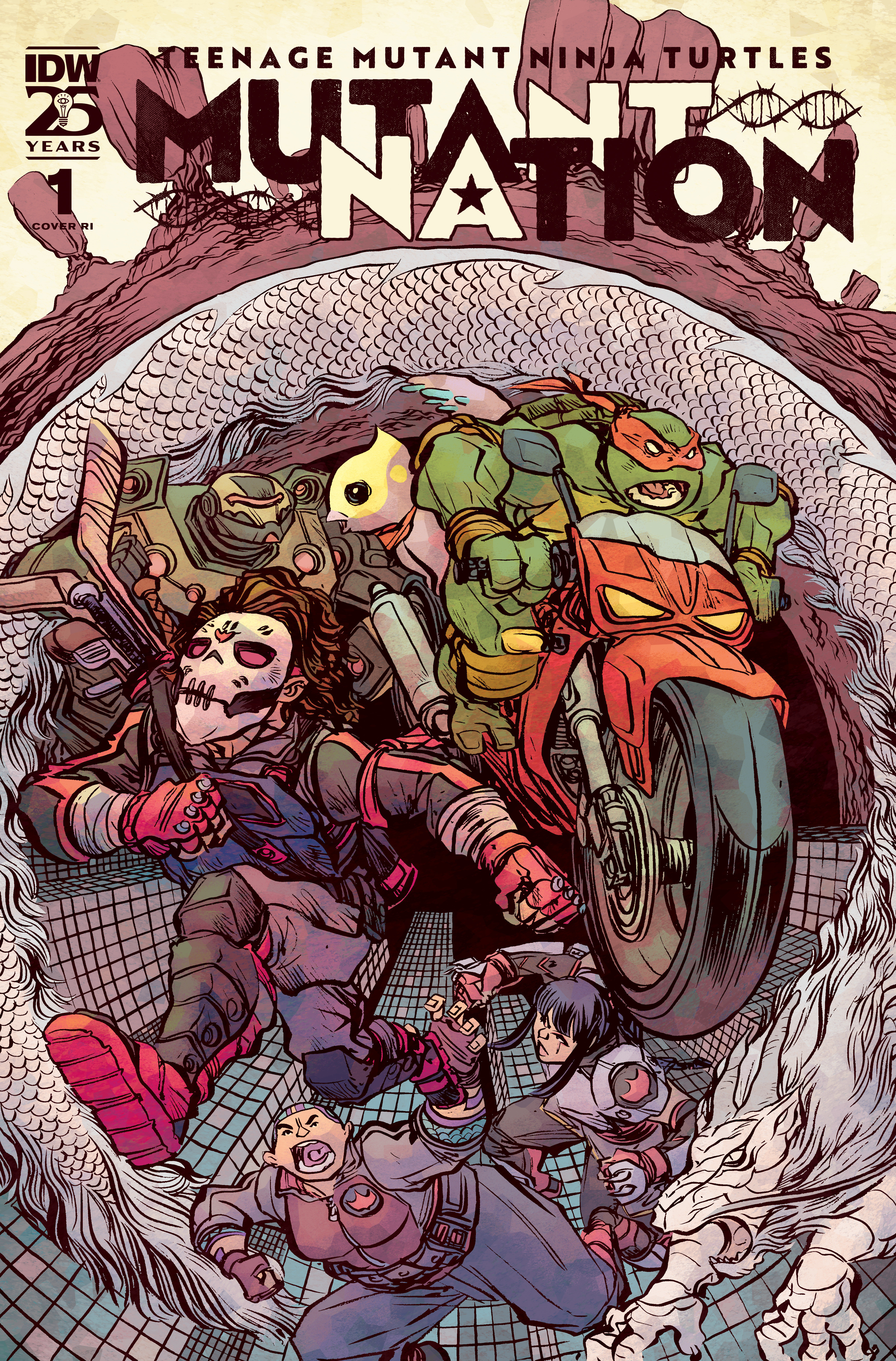 Teenage Mutant Ninja Turtles: Mutant Nation #1 Cover Lonergan 1 for 10 Incentive Variant