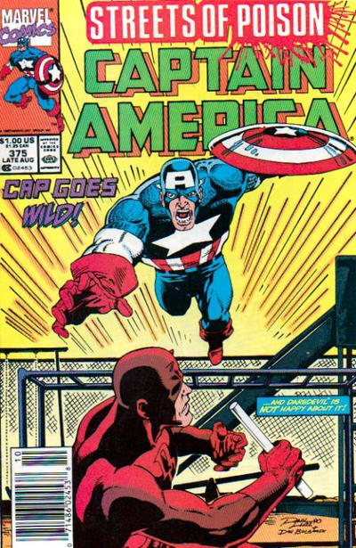 Captain America #375 [Newsstand]-Fine (5.5 – 7)