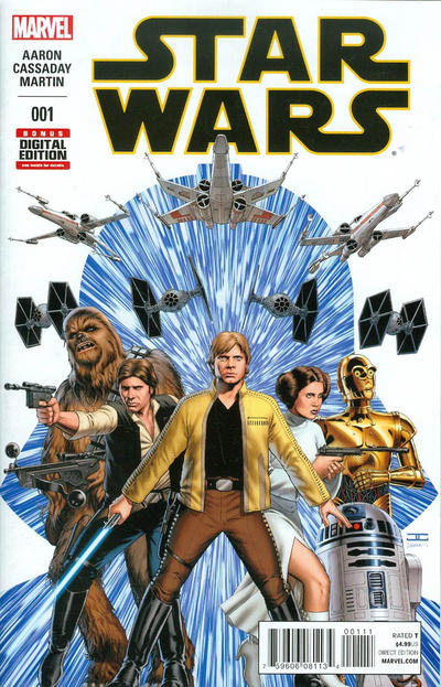 Star Wars #1 [John Cassaday Cover] - Vf/Nm 9.0
