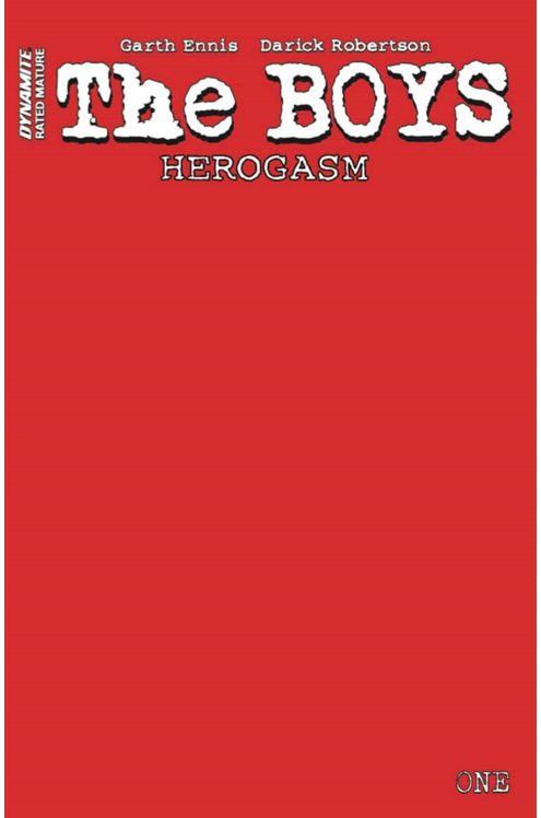 Boys Herogasm #1 Red Blank Authentix