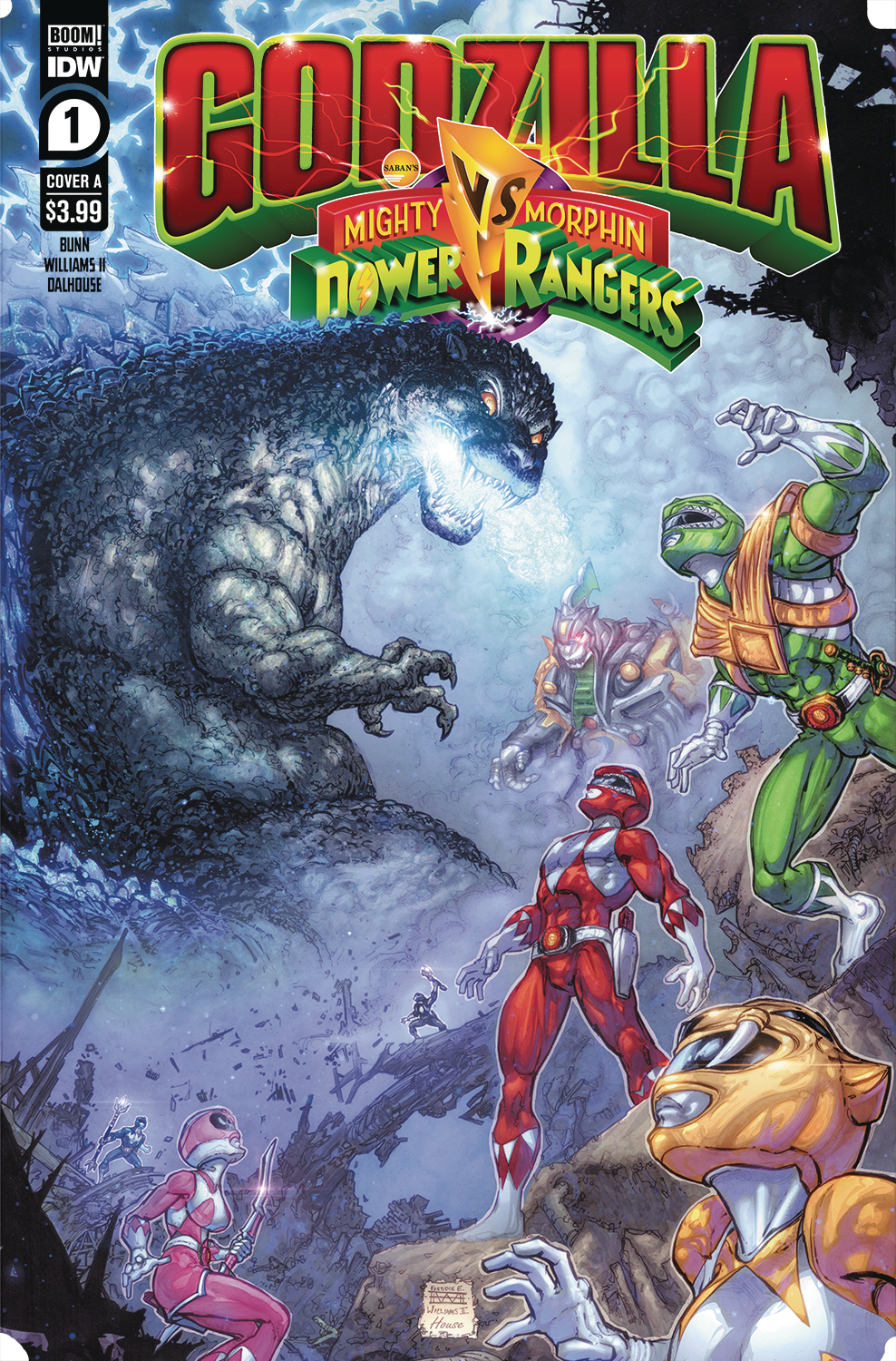 Godzilla Vs Power Rangers #1 Cover A Freddie Williams II (Of 5)