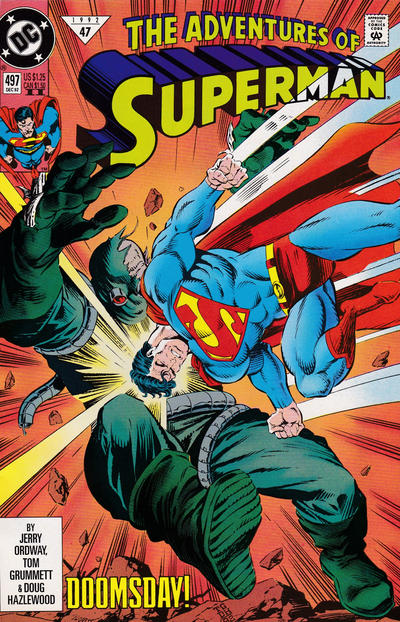 Adventures of Superman #497 [2nd Printing]