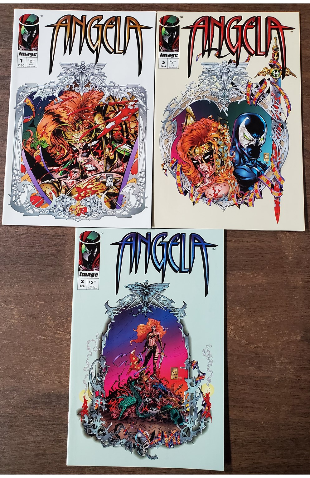 Angela #1-3 (Image 1994) Set