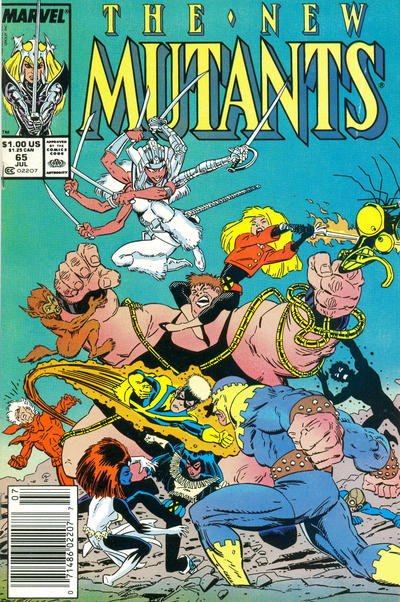 The New Mutants #65 [Newsstand]-Very Good (3.5 – 5)