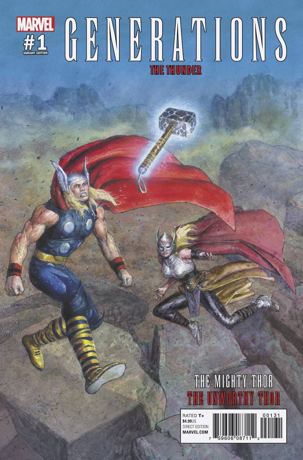 Generations Unworthy Thor & Mighty Thor #1 Pastoras Variant