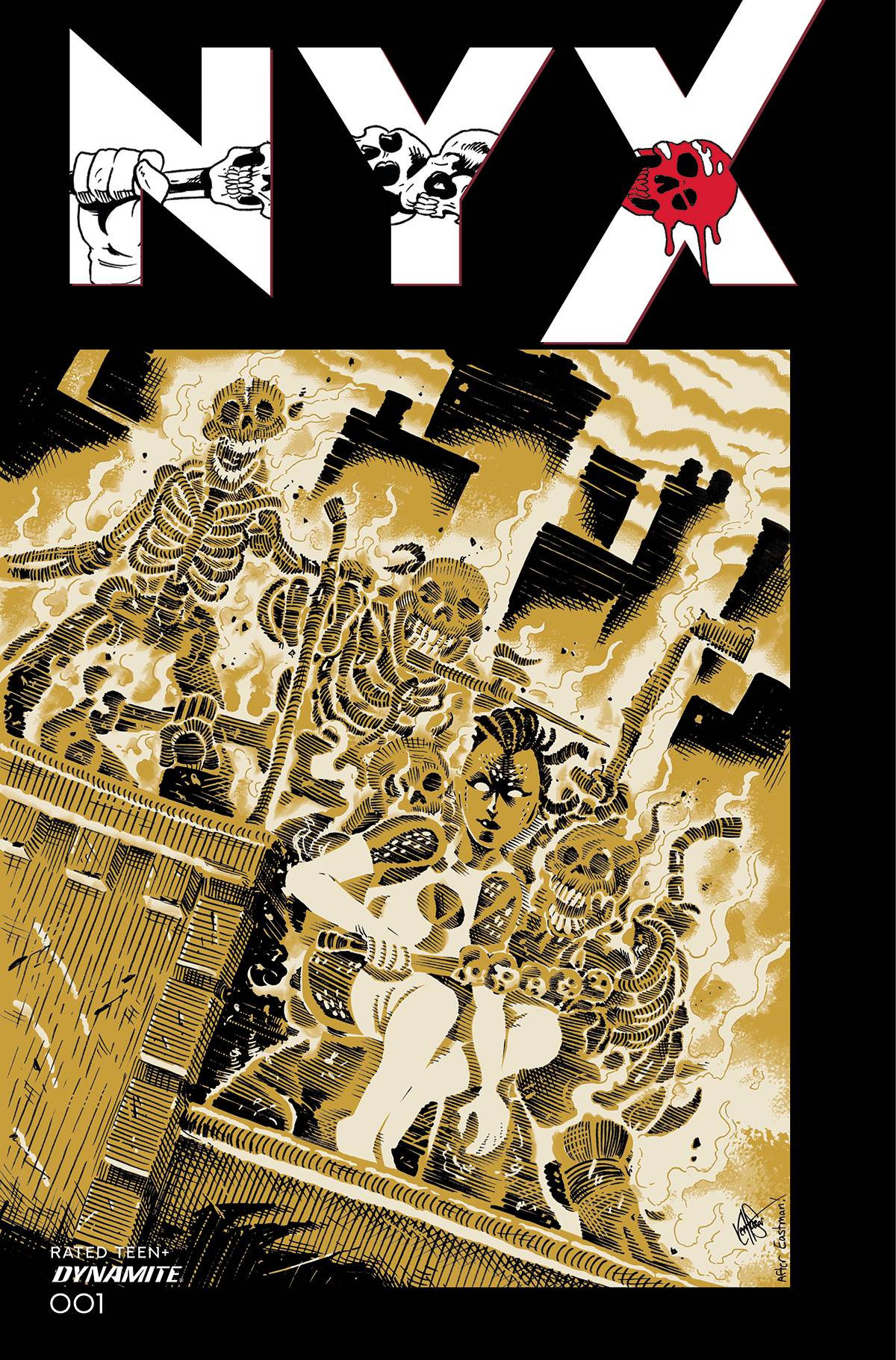 NYX #1 Cover O Last Call Bonus Teenage Mutant Ninja Turtles Homage Haeser