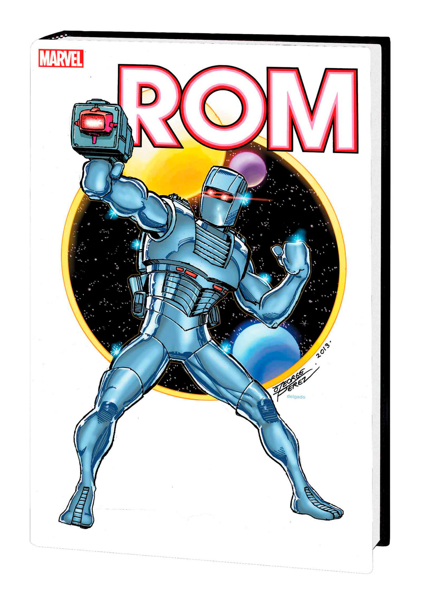 Rom: The Original Marvel Years Omnibus Hardcover Graphic Novel Volume 1 George Perez Cover [Direct Market Edition]