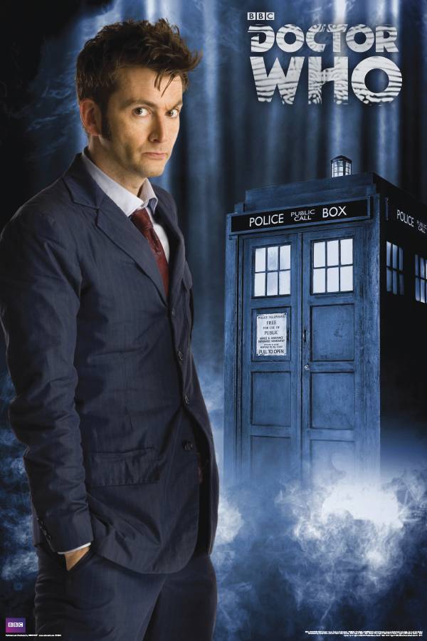 Doctor Who Dave Tennant & Tardis Rolled Poster
