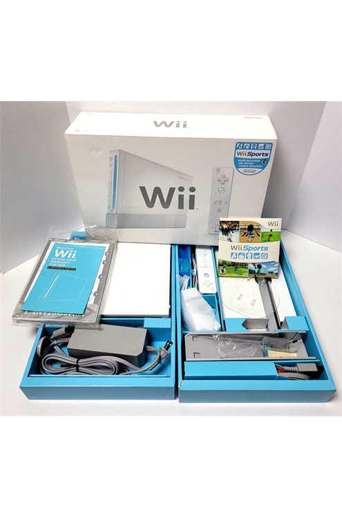Nintendo Wii Wii Sports Console Bundle In Box Pre-Owned