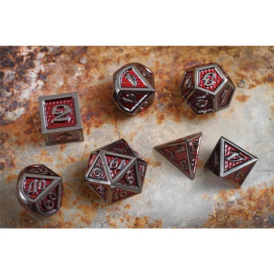 Red Dragonhide Set of 7