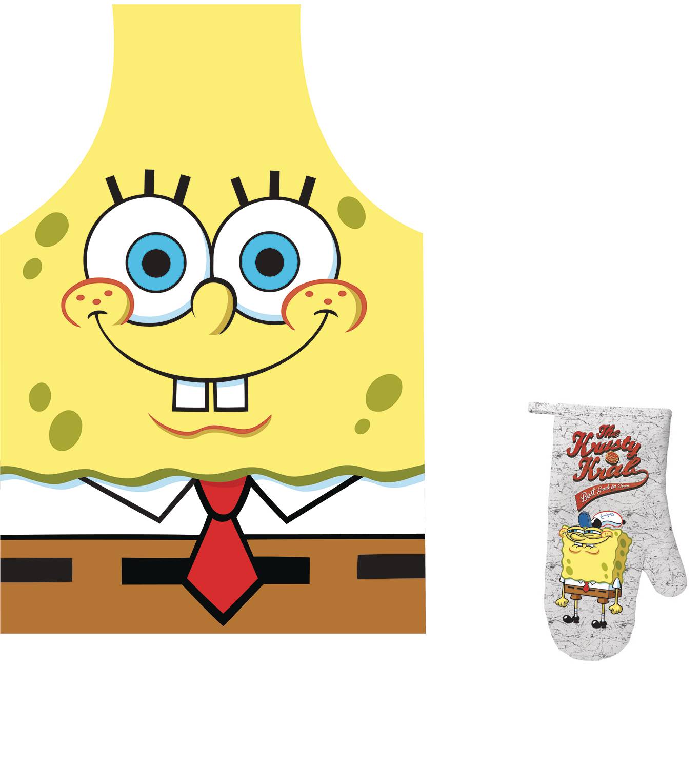 Spongebob Squarepants Apron & Oven Mitt Set