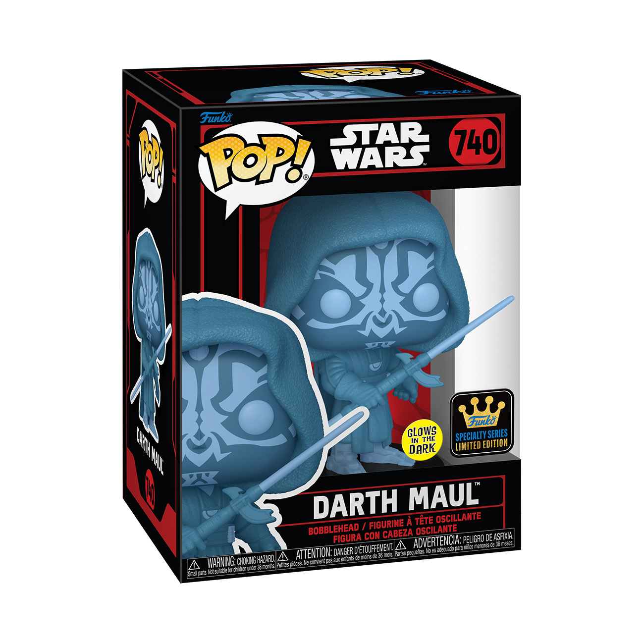 Star Wars - Hologram Darth Maul Glow-In-The-Dark Funko Pop! Specialty Series Vinyl Figure