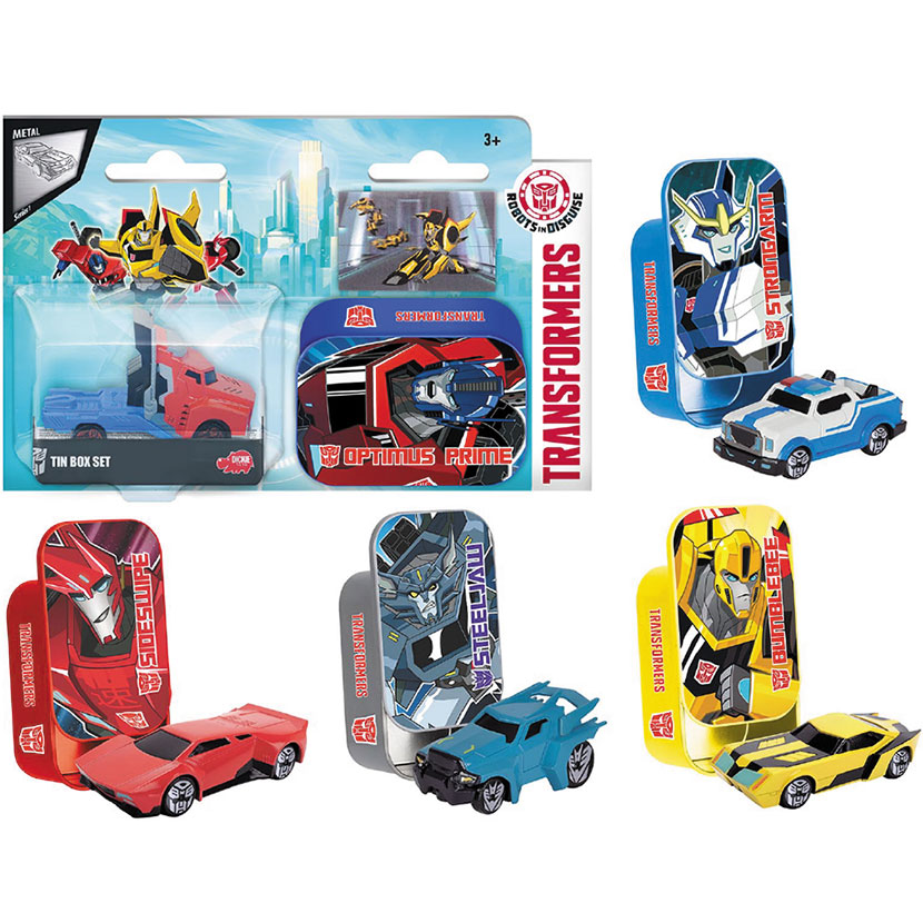 Transformers Die Cast Tin Box Set - 5 Models (Price Is Per Figure)