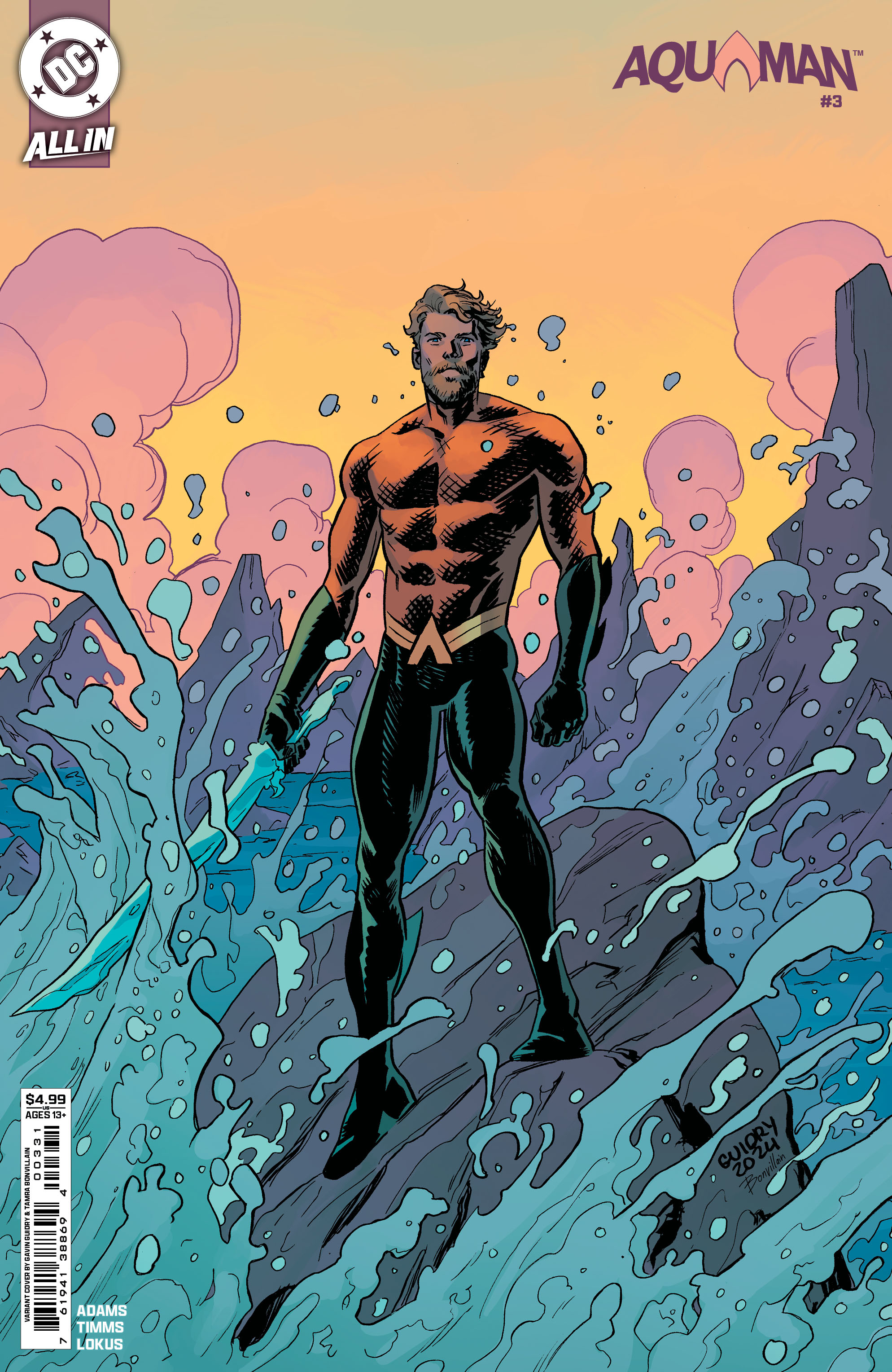 Aquaman #3 Cover C Gavin Guidry Card Stock Variant