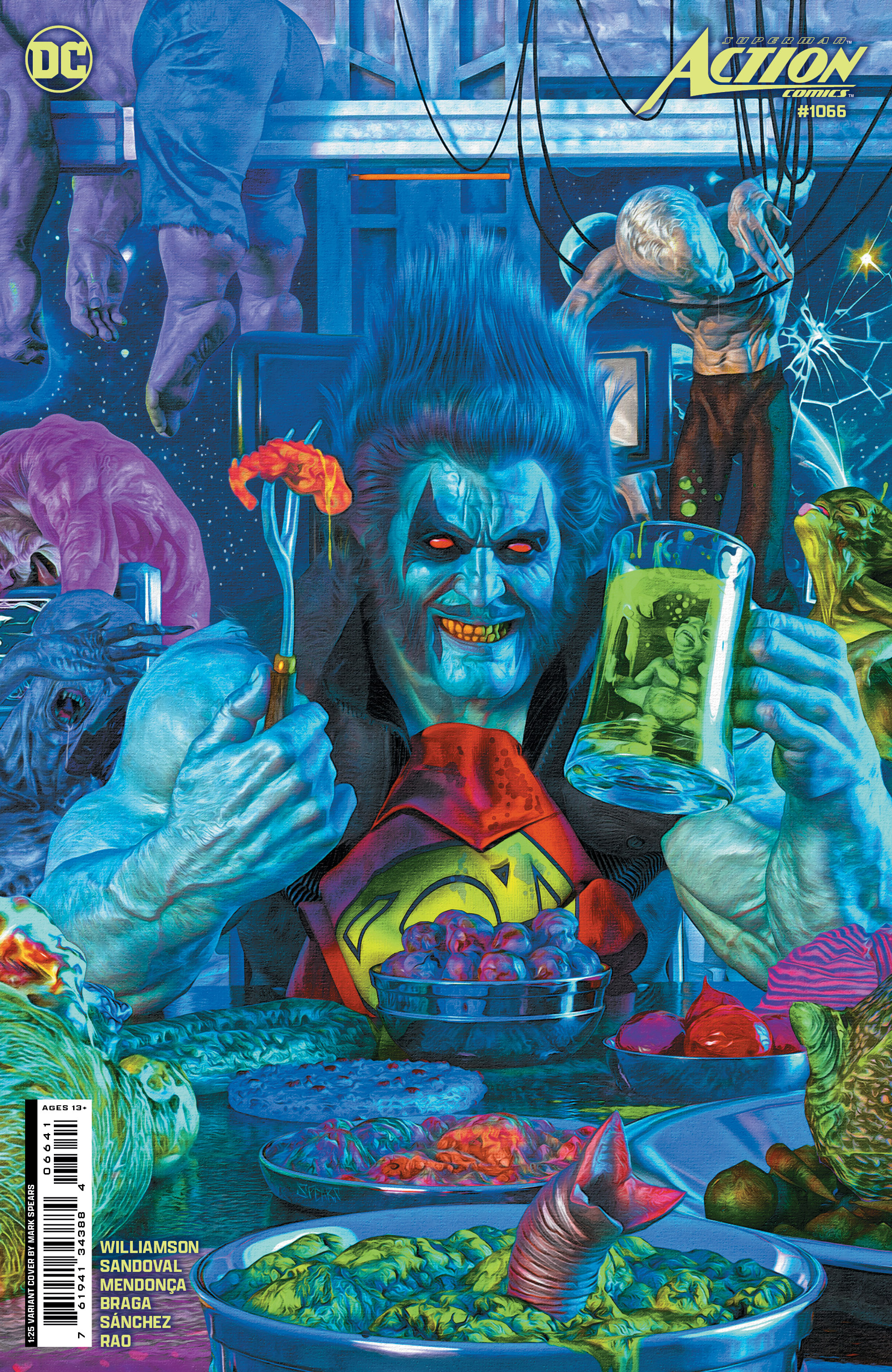 Action Comics #1066 Cover E 1 for 25 Incentive Mark Spears Card Stock Variant (House of Brainiac)