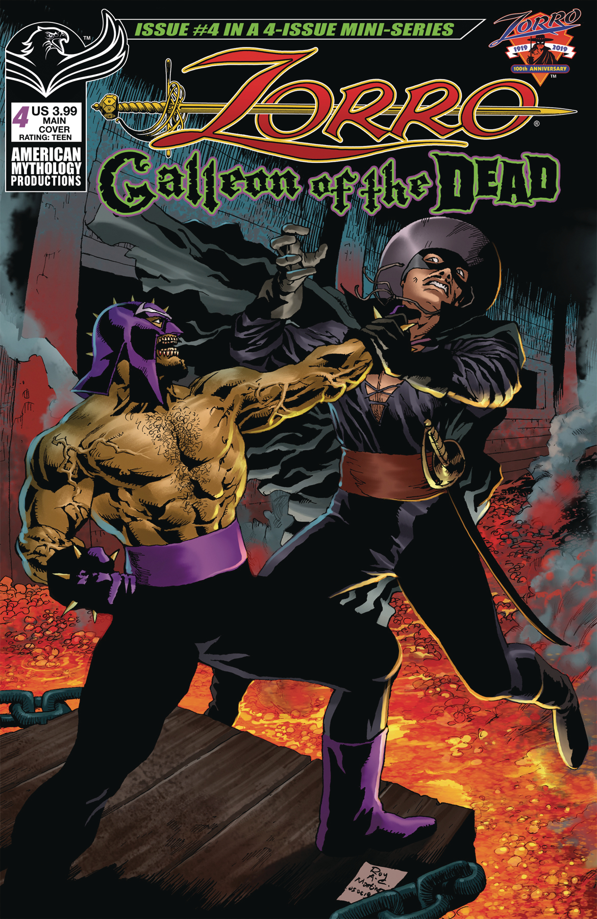 Zorro Galleon of Dead #4 Cover A Martinez