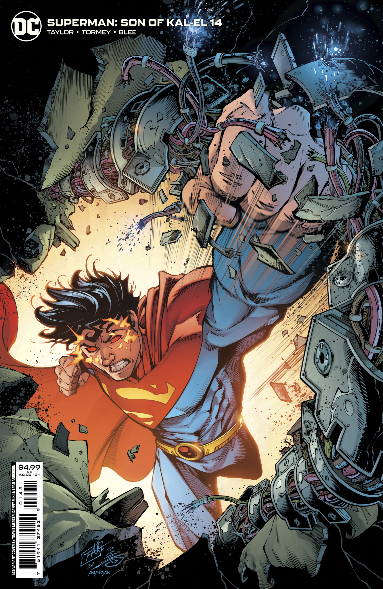 Superman Son of Kal-El #14 Cover C 1 For 25 Incentive Travis Mercer & Danny Miki Card Stock Variant