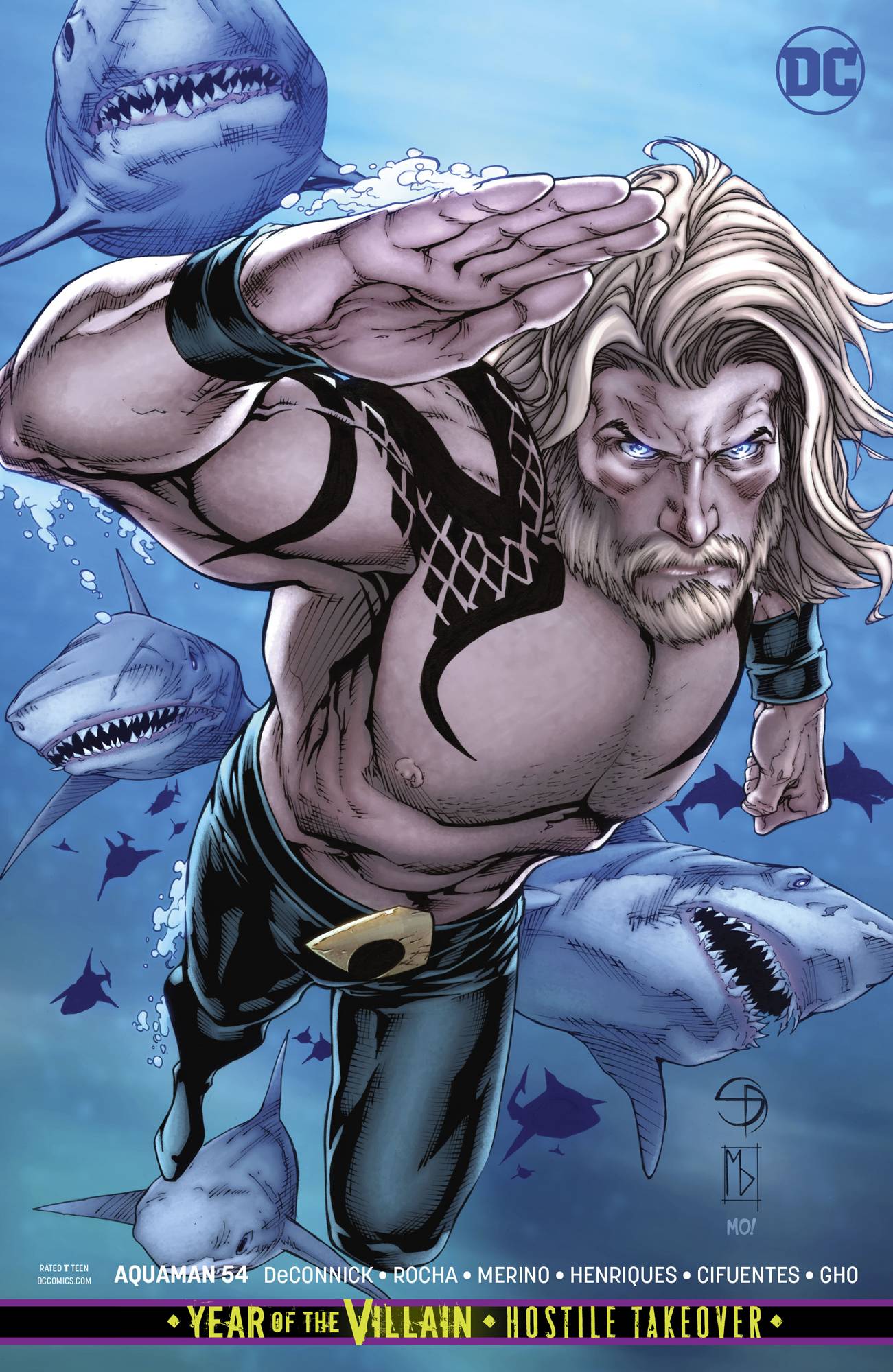Aquaman #54 Card Stock Variant Edition Year of the Villain (2016)