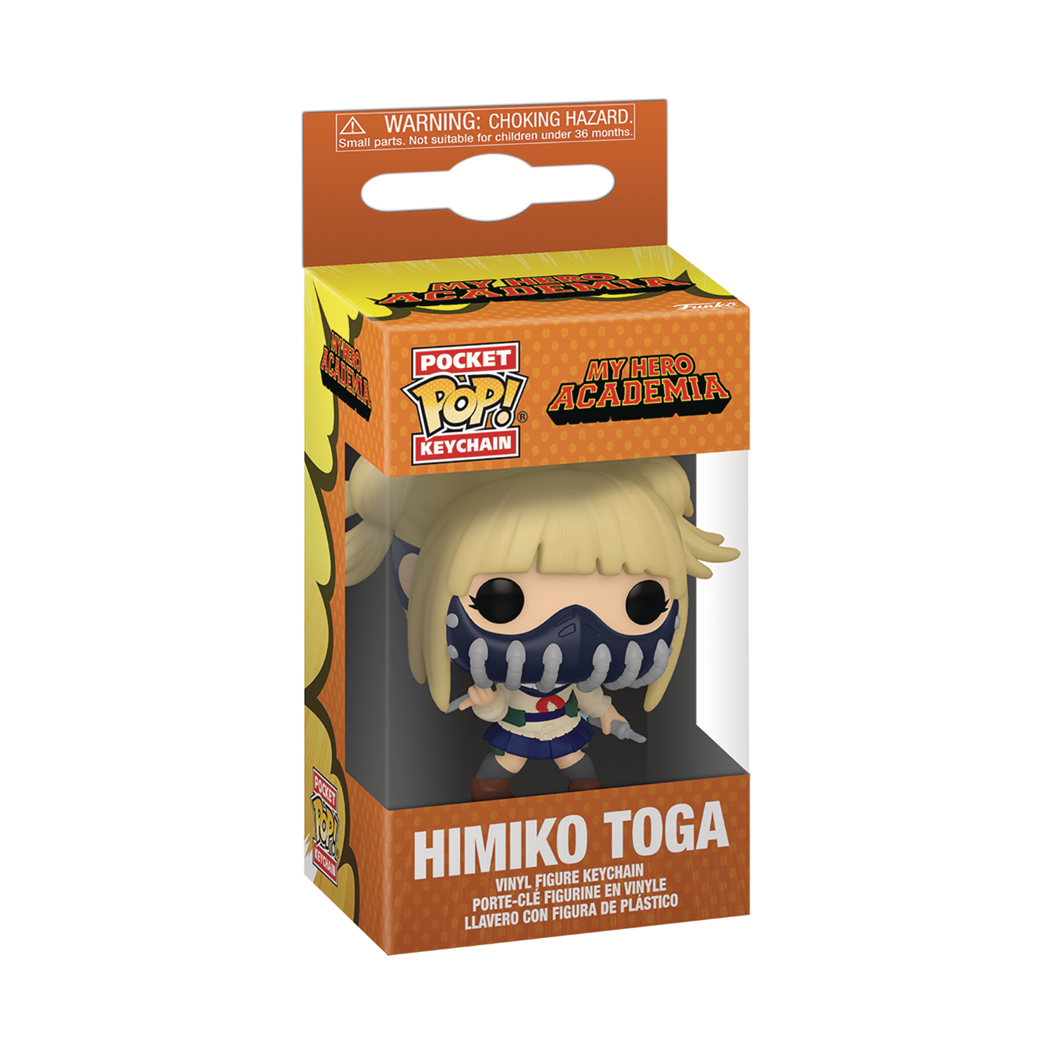 Pop Keychain Mha Toga with Face Cover
