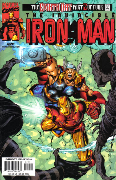 Iron Man #22 [Direct Edition]-Near Mint (9.2 - 9.8)