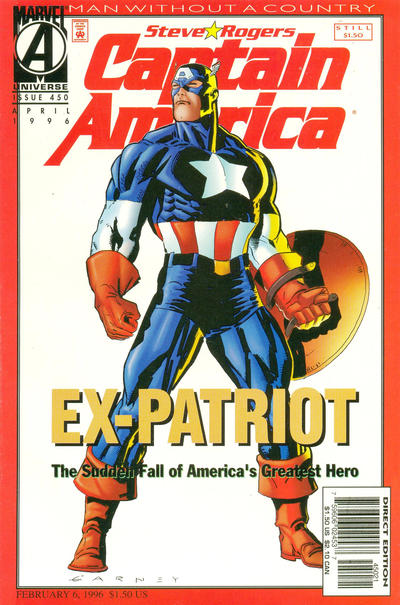 Captain America #450 [Variant Cover] - Nm- 9.2