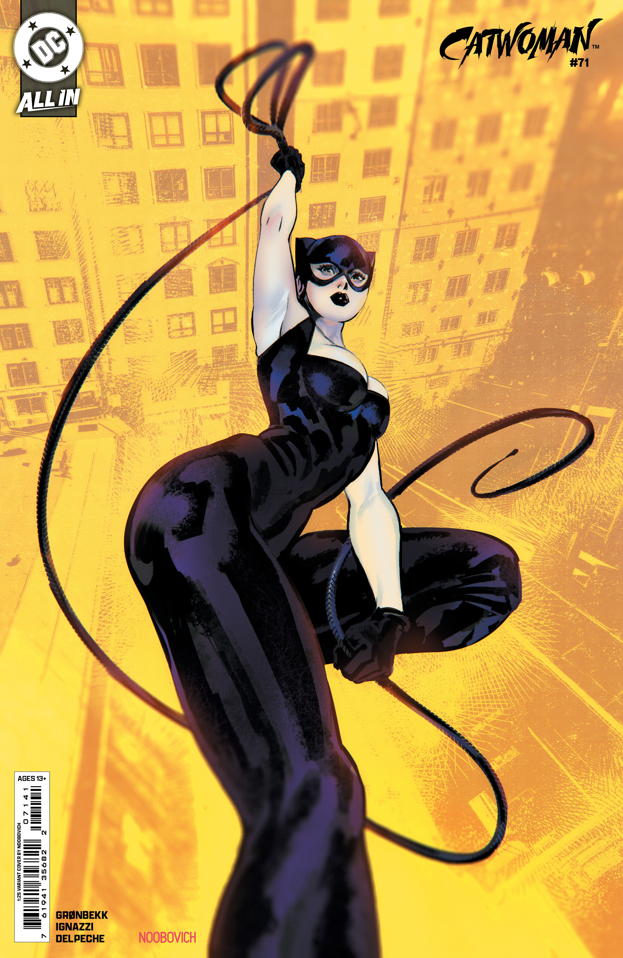 Catwoman #71 Cover E 1 for 25 Incentive Noobovich Card Stock Variant