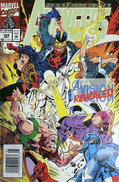 The Avengers #362 [Newsstand]-Fine (5.5 – 7)