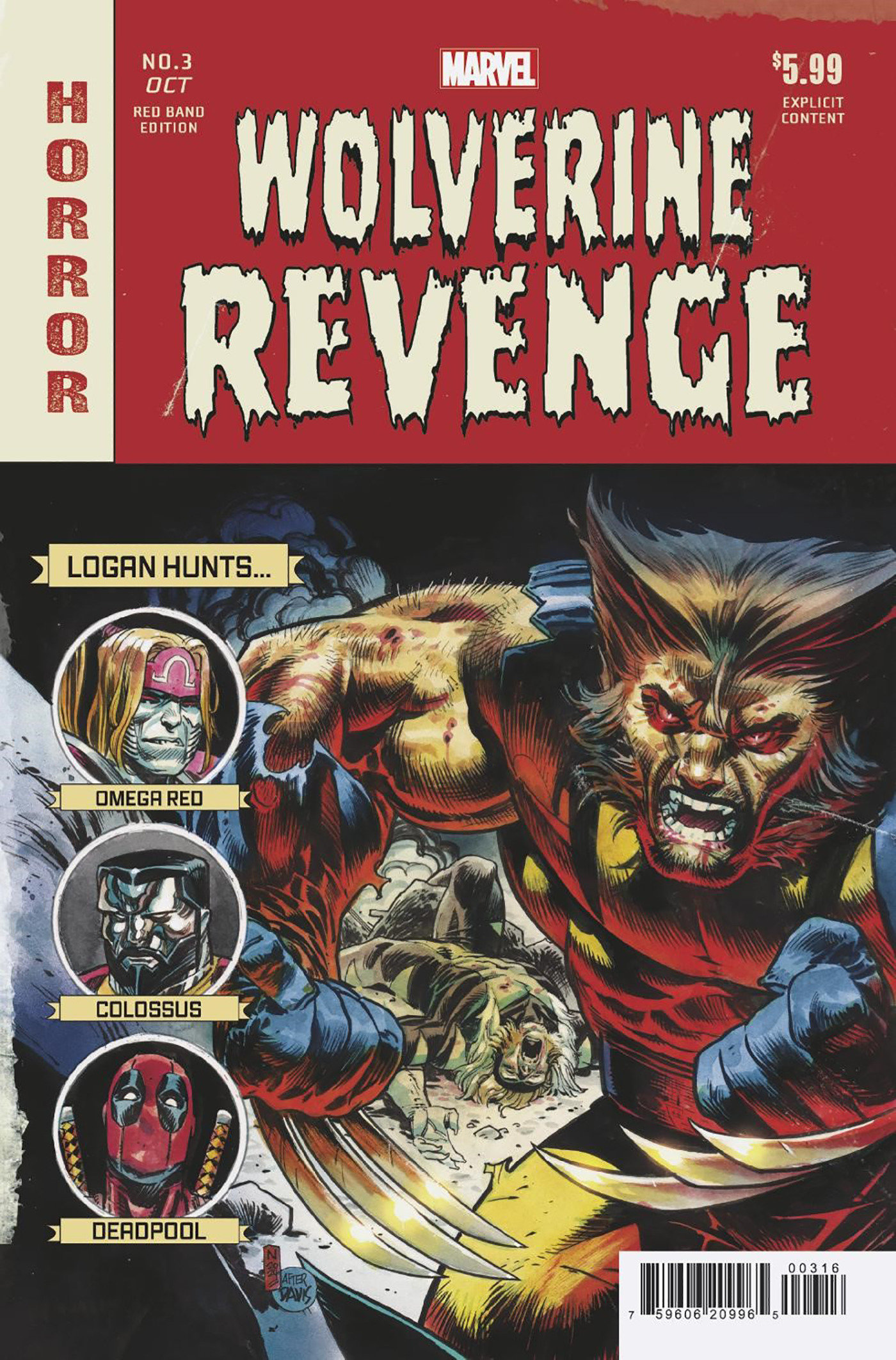 Wolverine Revenge - Red Band #3 Nic Klein Homage Variant [Polybagged] 1 for 25 Incentive