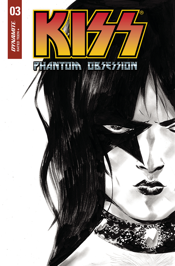 Kiss Phantom Obsession #3 Cover F 1 for 10 Incentive Lee Black & White Line Art