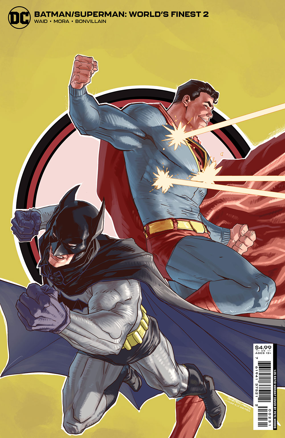Batman Superman Worlds Finest #2 Cover C 1 For 25 Incentive Pete Woods Card Stock Variant