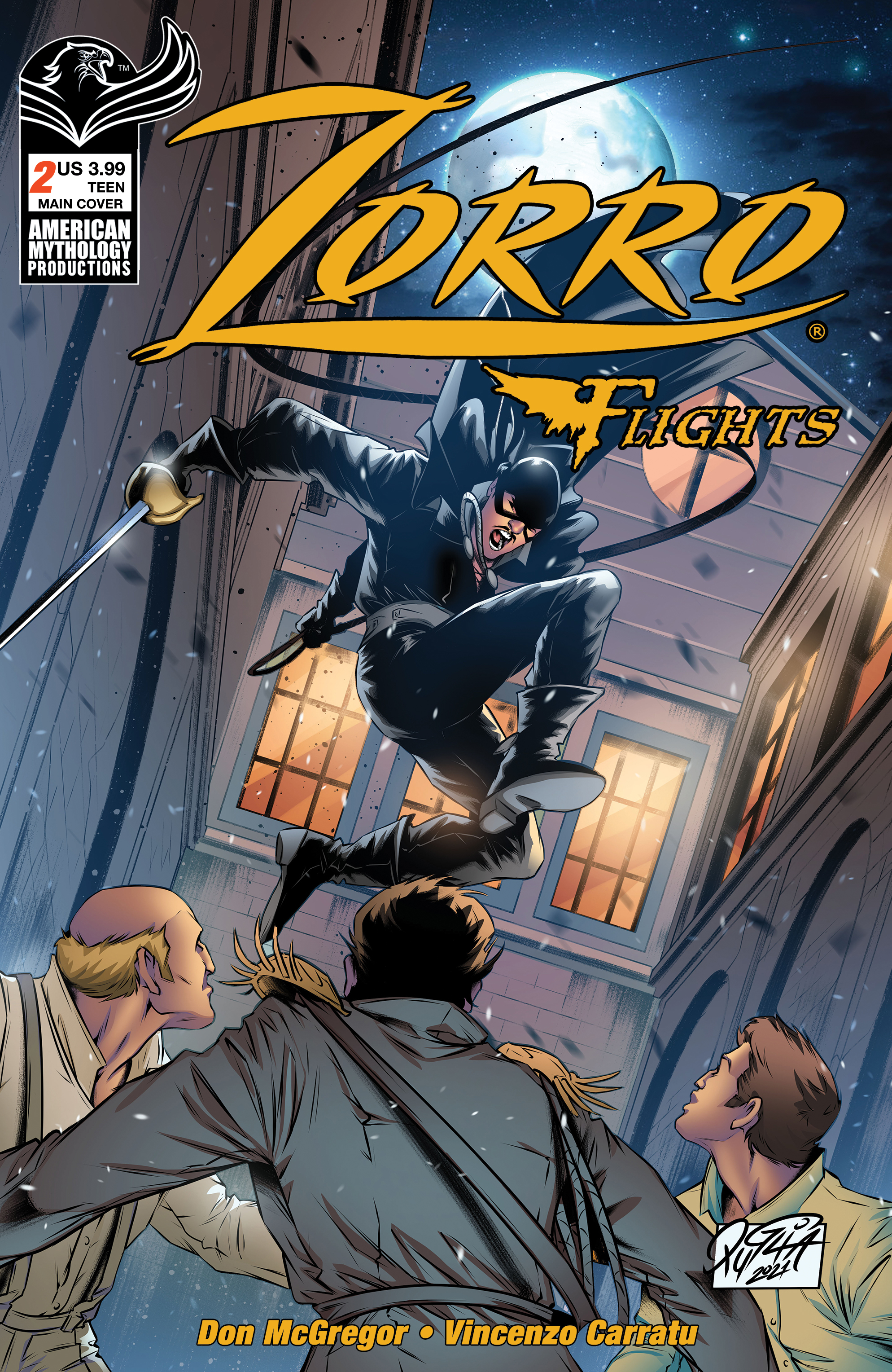 Zorro Flights #2 Cover A Puglia