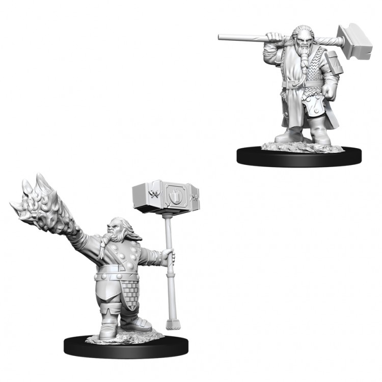 Dungeons & Dragons Nolzur`s Unpainted Minis W11 Male Dwarf Cleric 