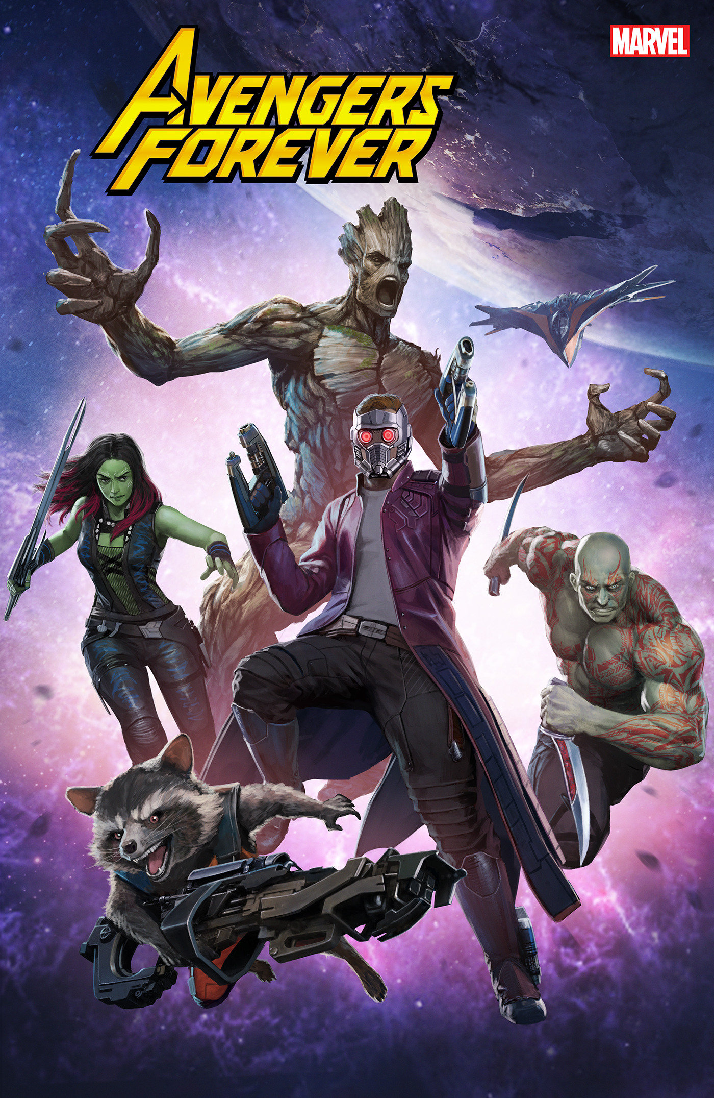 Avengers Forever #4 Skan Infinity Saga Phase 2 Variant (2021)