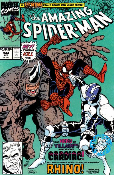 The Amazing Spider-Man #344 [Direct] - Fn/Vf