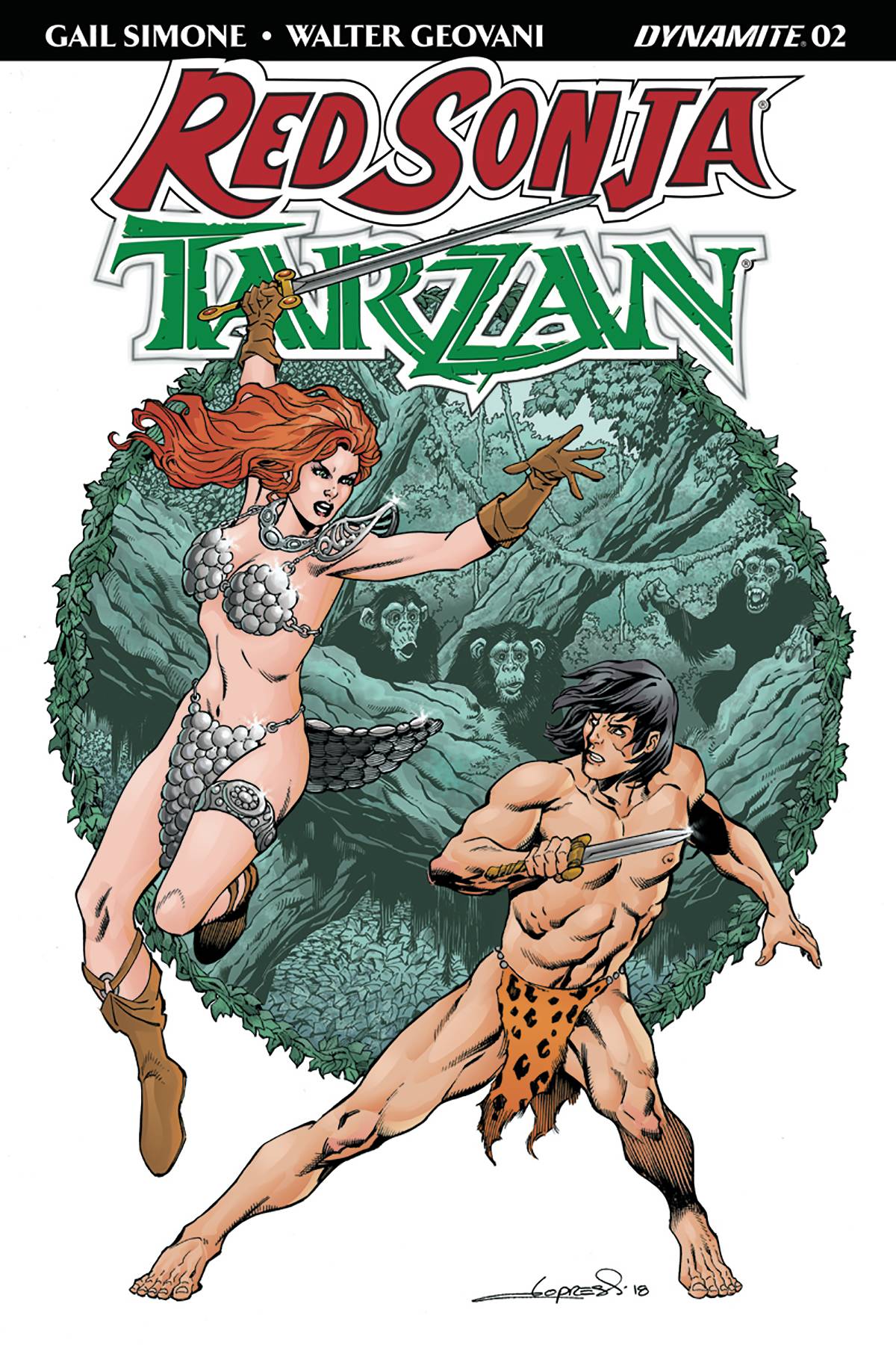 Red Sonja Tarzan #2 Cover A Lopresti