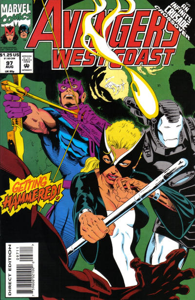 Avengers West Coast #97 [Newsstand]-Good (1.8 – 3)