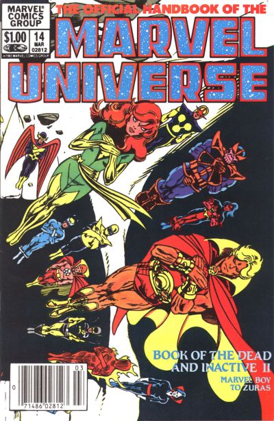 The Official Handbook of The Marvel Universe #14 [Newsstand]-F/Vf