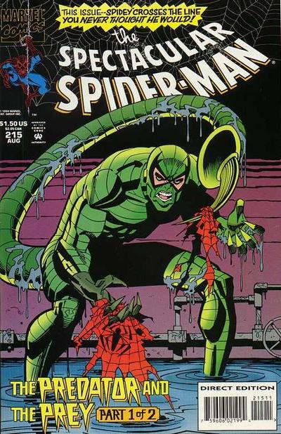 The Spectacular Spider-Man #215 [Newsstand]-Fine 