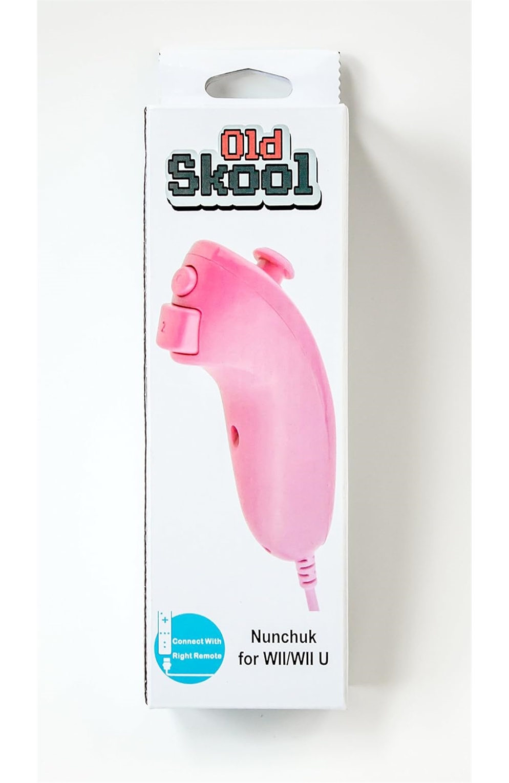 Old Skool Nunchuck Controller, Compatible With Wii And Wii U - Pink