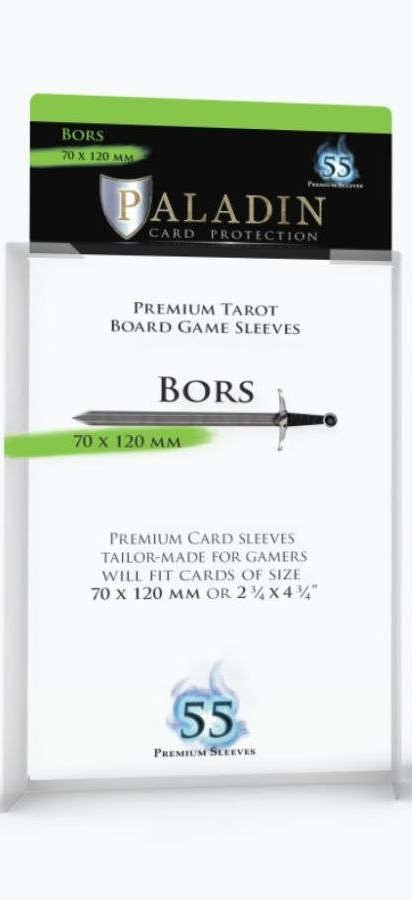 Paladin Board Game Sleeves: Bors (Tarot 70mm x 120mm) (55ct)