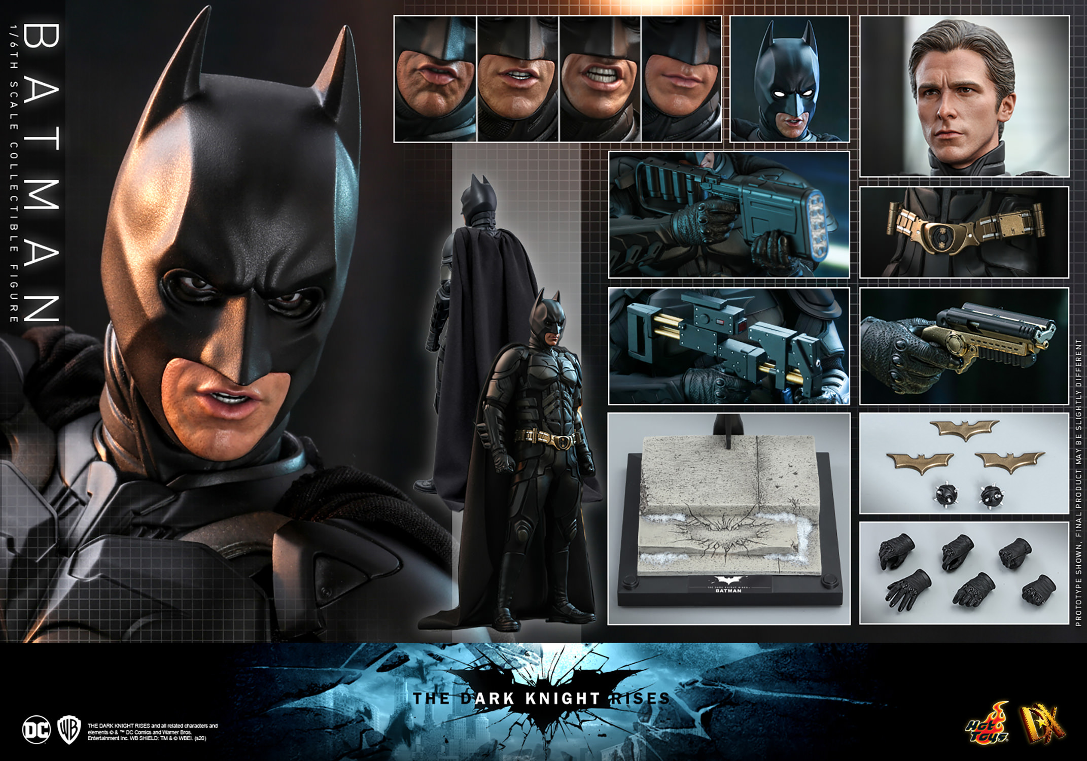 Batman DX Series Dark Knight Trilogy Sixth Scale Figure By Hot Toys