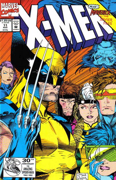 X-Men #11 [Direct]-Very Fine (7.5 – 9) Iconic Cover Art By Jim Lee