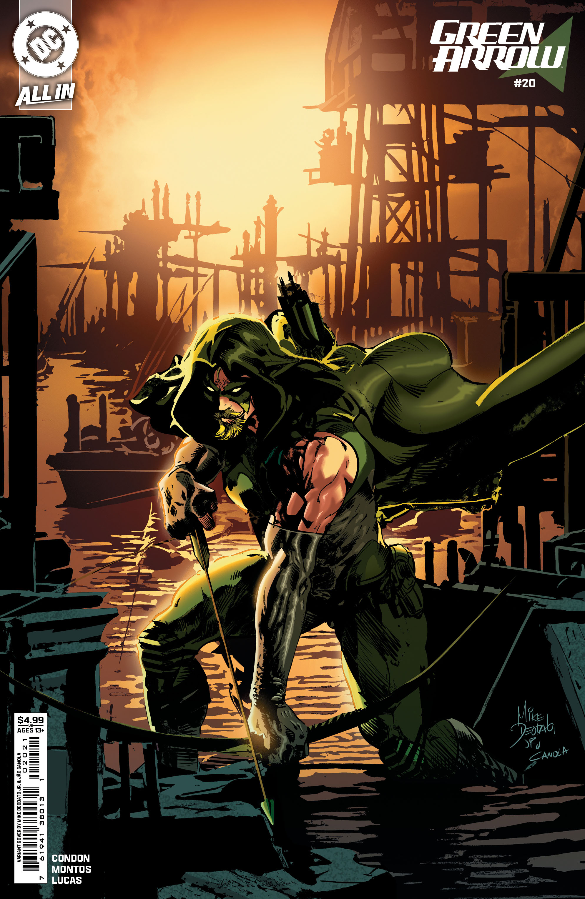 Green Arrow #20 Cover B Mike Deodato Jr Card Stock Variant