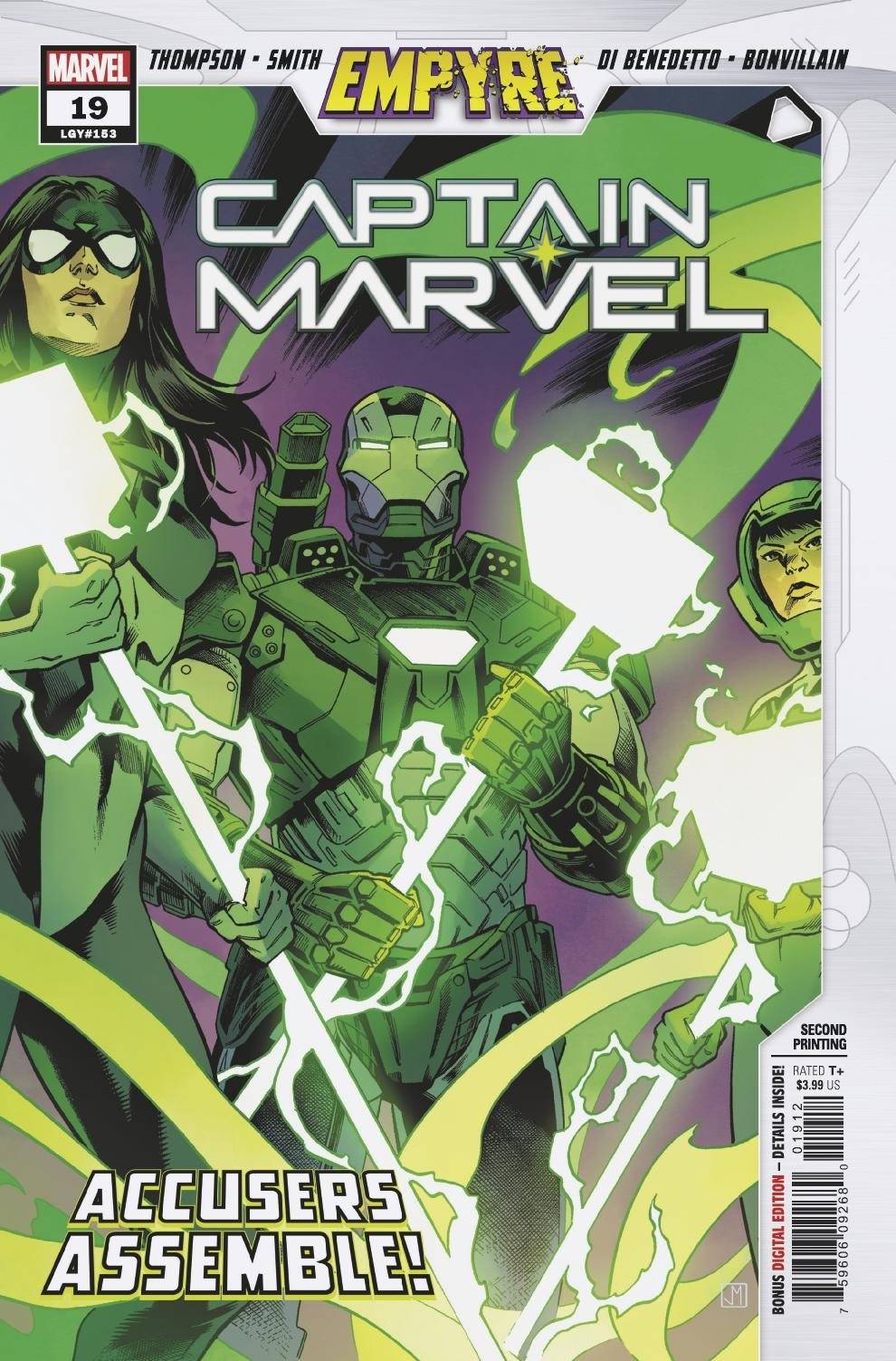 Captain Marvel #19 2nd Printing Smith Variant Emp (2019)
