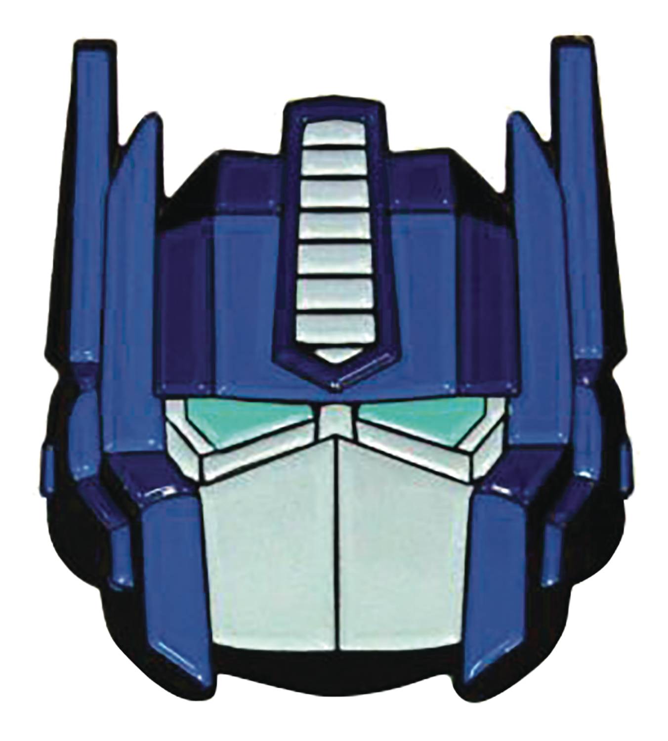 Transformers Optimus Prime Glitter Face Pin