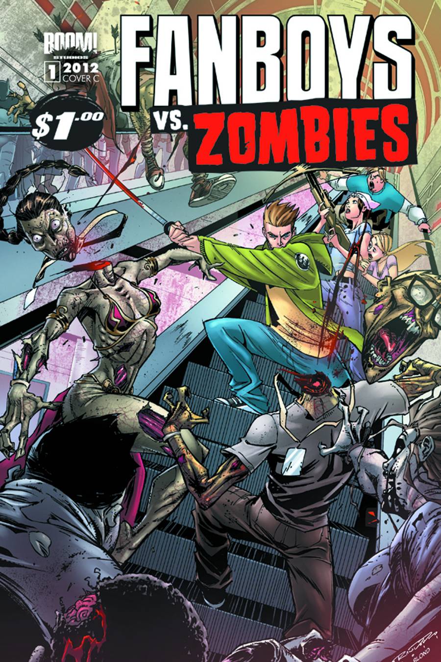 Fanboys Vs Zombies #1 1 for 25 Incentive Garza Sketch Cover